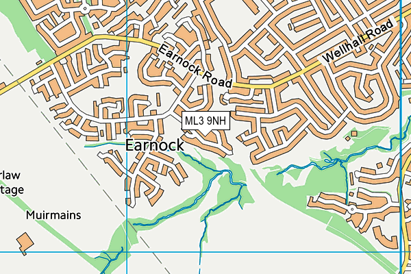 ML3 9NH map - OS VectorMap District (Ordnance Survey)
