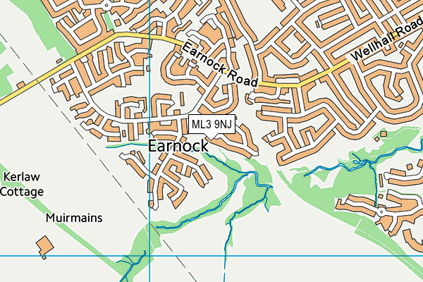 ML3 9NJ map - OS VectorMap District (Ordnance Survey)