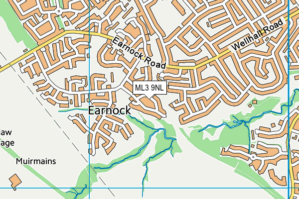 ML3 9NL map - OS VectorMap District (Ordnance Survey)
