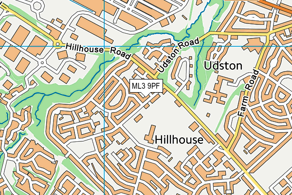 ML3 9PF map - OS VectorMap District (Ordnance Survey)