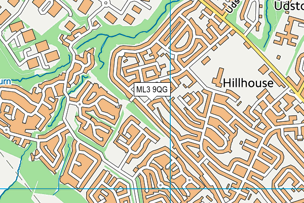 ML3 9QG map - OS VectorMap District (Ordnance Survey)