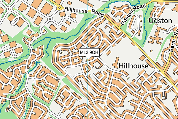 ML3 9QH map - OS VectorMap District (Ordnance Survey)