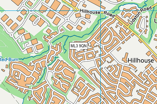 ML3 9QN map - OS VectorMap District (Ordnance Survey)