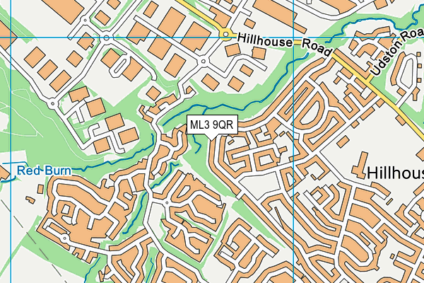 ML3 9QR map - OS VectorMap District (Ordnance Survey)