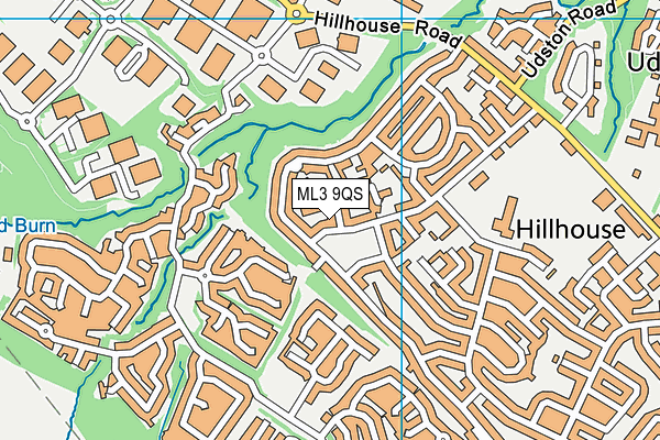 ML3 9QS map - OS VectorMap District (Ordnance Survey)