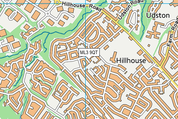 ML3 9QT map - OS VectorMap District (Ordnance Survey)