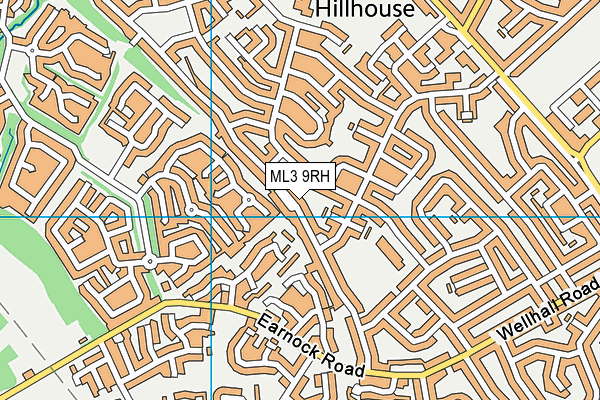 ML3 9RH map - OS VectorMap District (Ordnance Survey)