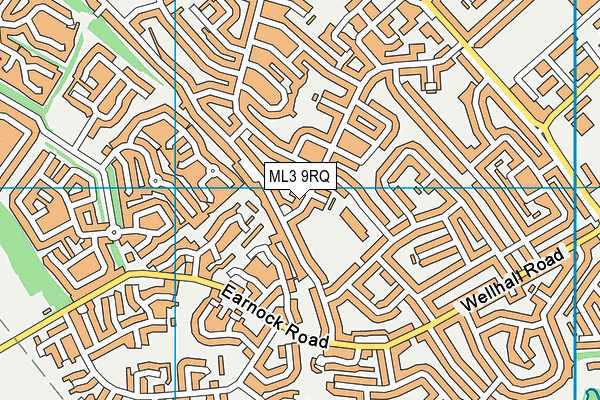 ML3 9RQ map - OS VectorMap District (Ordnance Survey)