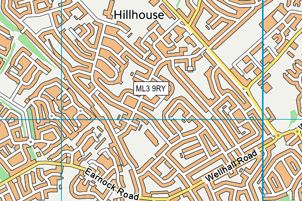 ML3 9RY map - OS VectorMap District (Ordnance Survey)
