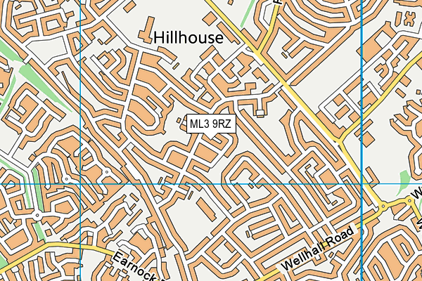 ML3 9RZ map - OS VectorMap District (Ordnance Survey)