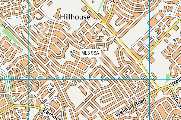 ML3 9SA map - OS VectorMap District (Ordnance Survey)