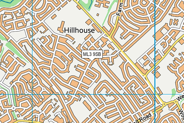 ML3 9SB map - OS VectorMap District (Ordnance Survey)