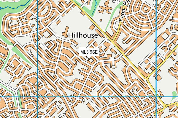 ML3 9SE map - OS VectorMap District (Ordnance Survey)