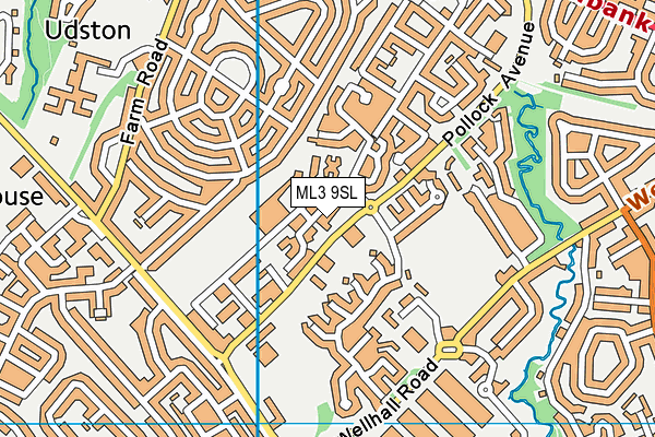 ML3 9SL map - OS VectorMap District (Ordnance Survey)