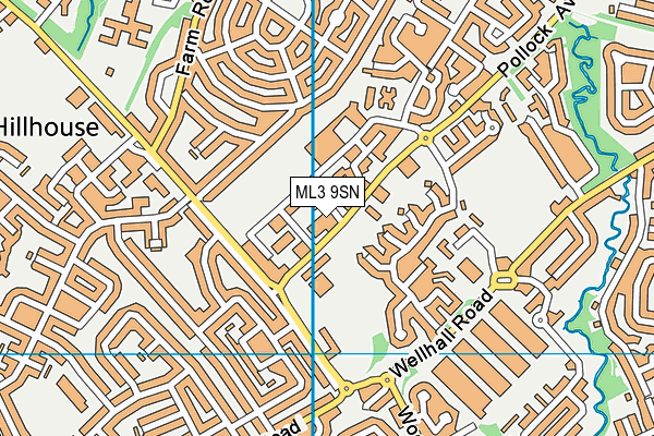 ML3 9SN map - OS VectorMap District (Ordnance Survey)