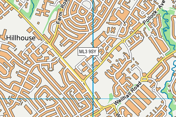 ML3 9SY map - OS VectorMap District (Ordnance Survey)