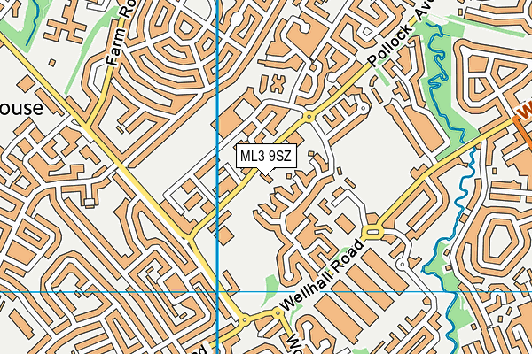 ML3 9SZ map - OS VectorMap District (Ordnance Survey)