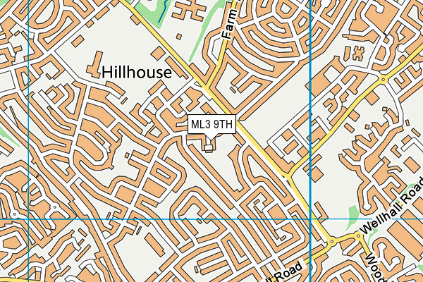 ML3 9TH map - OS VectorMap District (Ordnance Survey)