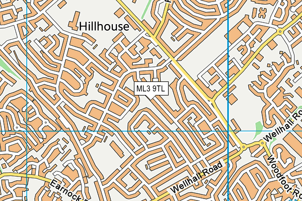 ML3 9TL map - OS VectorMap District (Ordnance Survey)