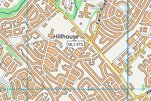 ML3 9TS map - OS VectorMap District (Ordnance Survey)