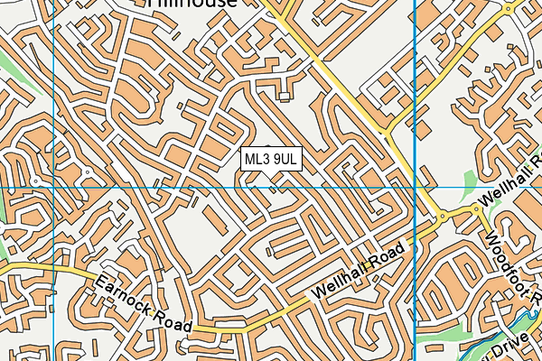 ML3 9UL map - OS VectorMap District (Ordnance Survey)