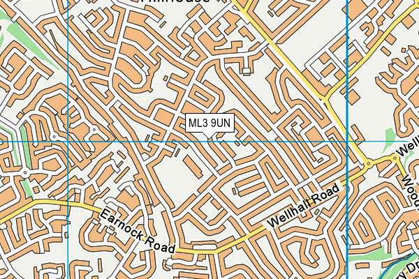 ML3 9UN map - OS VectorMap District (Ordnance Survey)