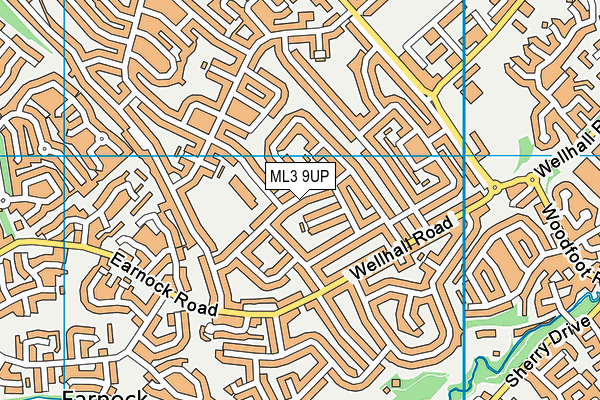 ML3 9UP map - OS VectorMap District (Ordnance Survey)