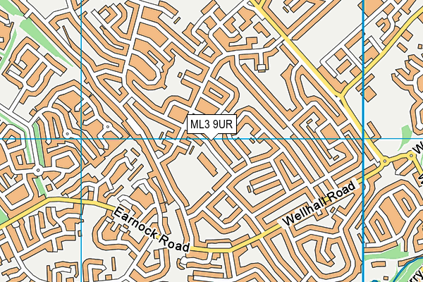 ML3 9UR map - OS VectorMap District (Ordnance Survey)