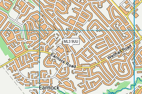 ML3 9UU map - OS VectorMap District (Ordnance Survey)