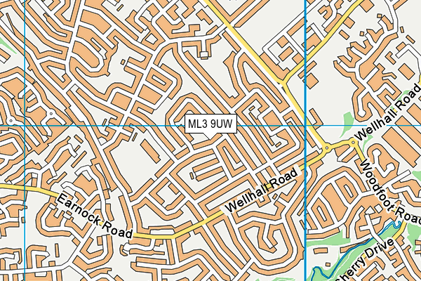 ML3 9UW map - OS VectorMap District (Ordnance Survey)