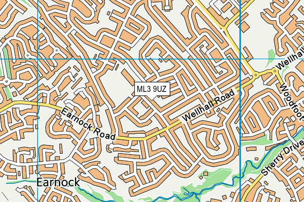 ML3 9UZ map - OS VectorMap District (Ordnance Survey)