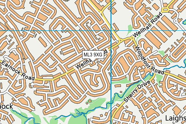 ML3 9XG map - OS VectorMap District (Ordnance Survey)