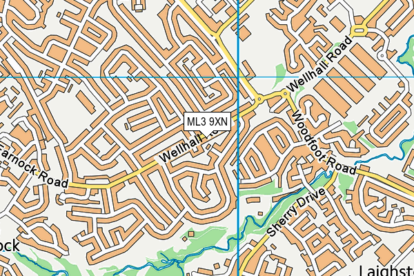 ML3 9XN map - OS VectorMap District (Ordnance Survey)