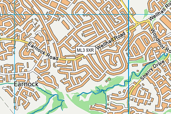 ML3 9XR map - OS VectorMap District (Ordnance Survey)