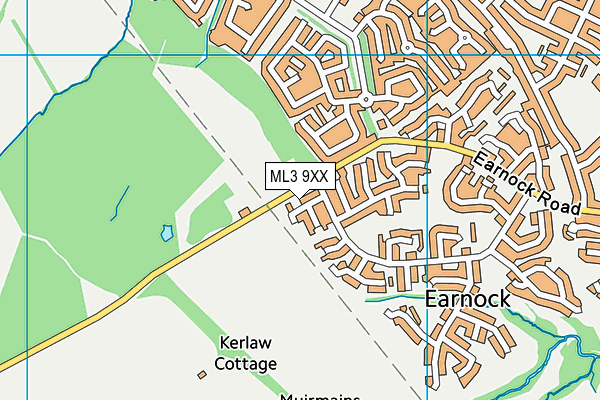 ML3 9XX map - OS VectorMap District (Ordnance Survey)