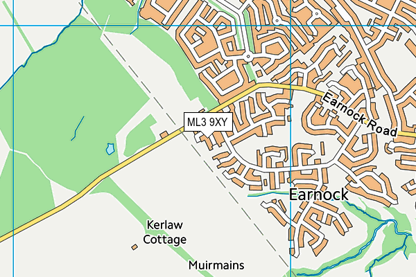 ML3 9XY map - OS VectorMap District (Ordnance Survey)