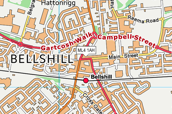 Map of HEPBURNS OF BELLSHILL LIMITED at district scale