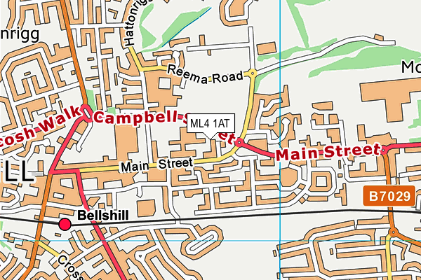 ML4 1AT map - OS VectorMap District (Ordnance Survey)