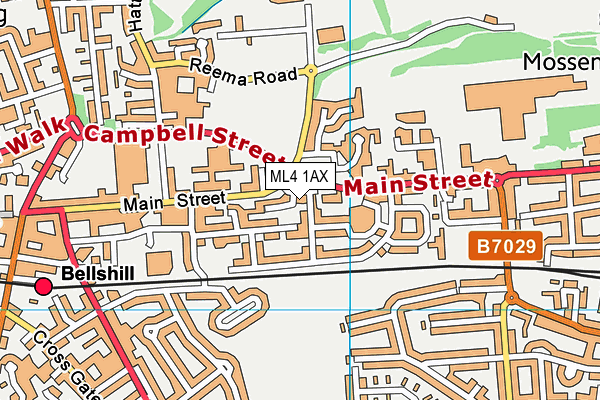 ML4 1AX map - OS VectorMap District (Ordnance Survey)