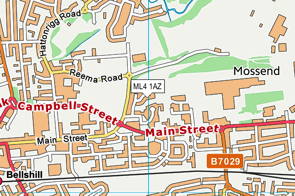 ML4 1AZ map - OS VectorMap District (Ordnance Survey)