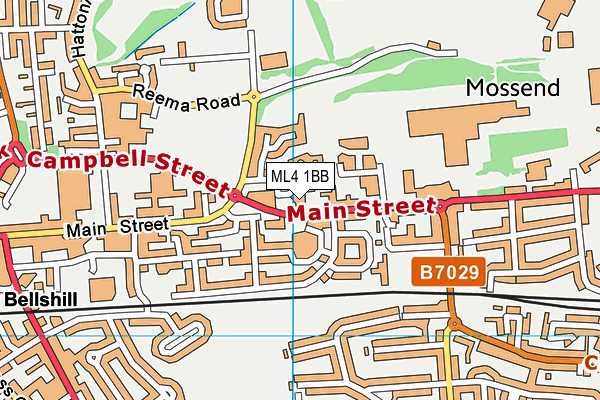 ML4 1BB map - OS VectorMap District (Ordnance Survey)