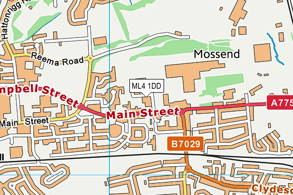 ML4 1DD map - OS VectorMap District (Ordnance Survey)