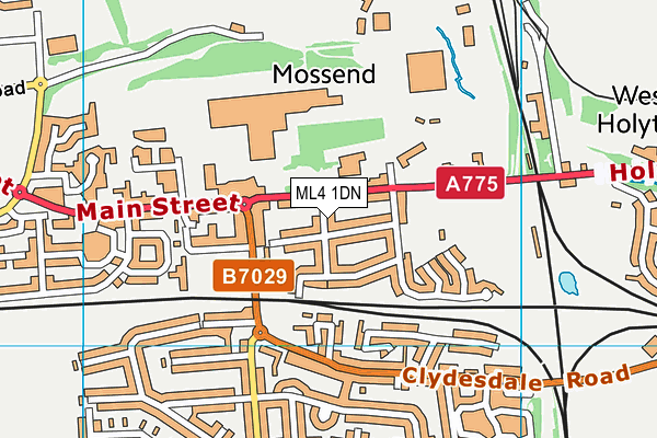 ML4 1DN map - OS VectorMap District (Ordnance Survey)