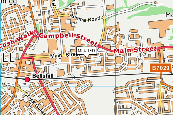 ML4 1FD map - OS VectorMap District (Ordnance Survey)