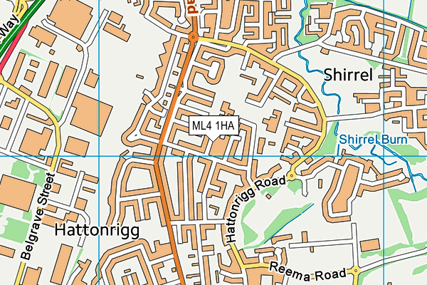 ML4 1HA map - OS VectorMap District (Ordnance Survey)