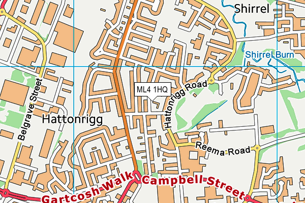 ML4 1HQ map - OS VectorMap District (Ordnance Survey)