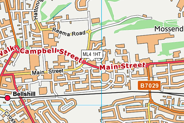 ML4 1HT map - OS VectorMap District (Ordnance Survey)