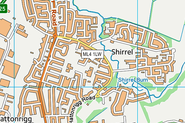 ML4 1LW map - OS VectorMap District (Ordnance Survey)