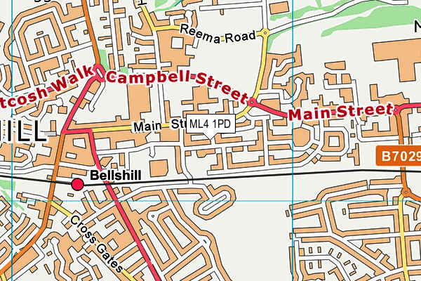 ML4 1PD map - OS VectorMap District (Ordnance Survey)