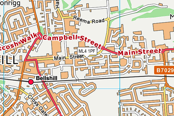 ML4 1PF map - OS VectorMap District (Ordnance Survey)